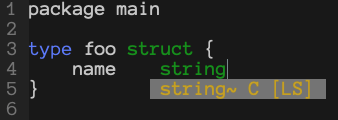 preselect struct